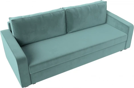 Диван прямой Лига-009 (Бирюзовый/Велюр) Лига Диванов арт.118041