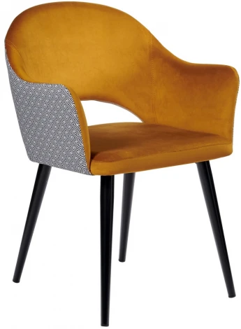 Стул Bruno горчичный с жаккардом Bradex Home RF 0196