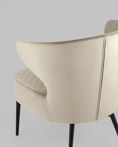 Кресло Stool Group лаунж Royal велюр бежевый УТ000035299