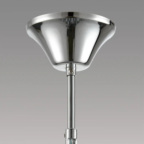 Подвесная люстра Lumion Laoka 8032/8 хром, металл/хрусталь Е14 8*40W 220V (подвески, на цепи, подсвечник, свеча)