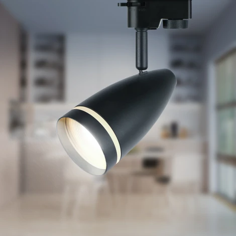 Трековый светильник ЭРА TR49 - GU10 BK (220V)