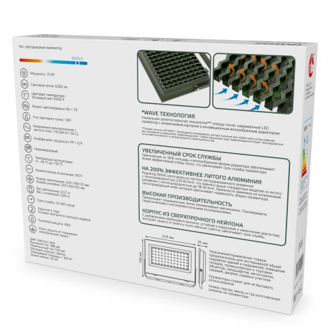 Прожектор уличный светодиодный Gauss GFD005