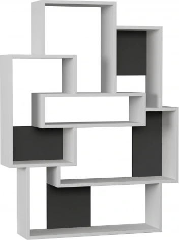 Стеллаж прямой BARCE BOOKCASE LEVE (ЛДСП/Белый) арт.LEV00582