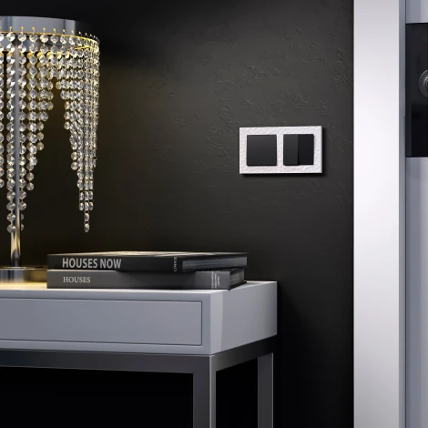 Выключатель одноклавишный проходной (черный матовый) Werkel W1112008 (a051626)