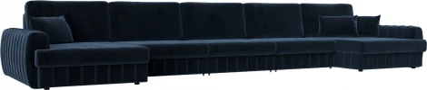 Диван П-образный Лига-057 НПБ МегаЛонг Лига Диванов (Велюр) арт.129363