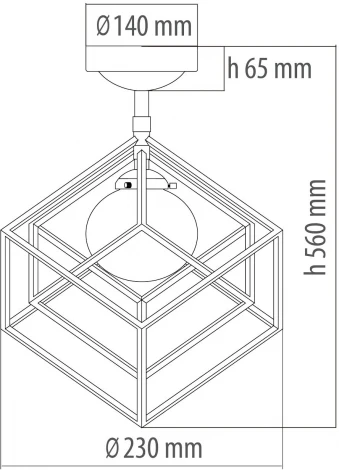 Потолочная люстра DeMarkt Призма 726010301
