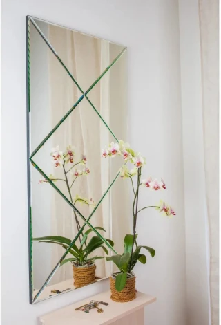 Зеркало настенное Facet 1200 (Серый) ОГОГО Обстановочка! арт.518010