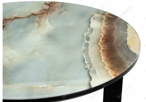 Журнальный столик Woodville Роб D-450 голубой мрамор 462094