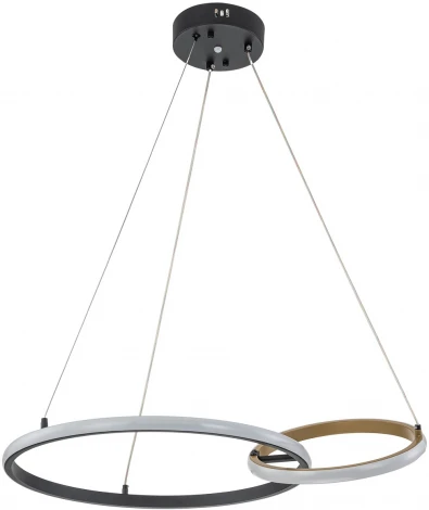 Подвесной светильник Escada Relation 10230/2LED 55W Black/Gold (регулировка яркости, пульт управления, на тросе)