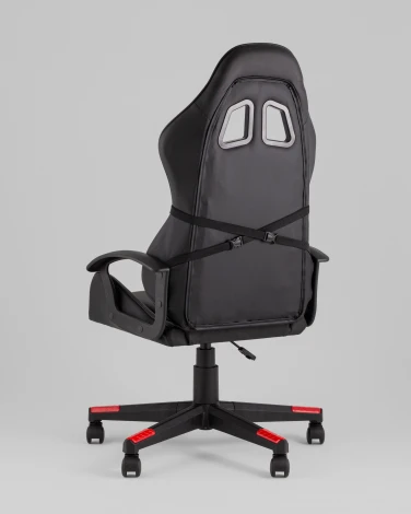 Кресло спортивное TopChairs Warden черно-красный арт.УТ000039484