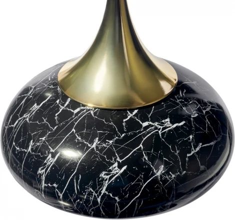 Кофейный столик Angel диам.40см x 55см, чёрный мрамор, металл Bradexhome арт.FR 1029