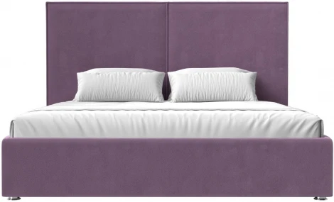 Кровать интерьерная Аура 200 (Сиреневый/Микровельвет) Лига Диванов арт.120564