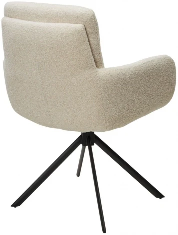 Стул ДАРЕМ (DAREM) Белый букле Davis now or never -03 / черный каркас, ®DISAUR M-City 64281