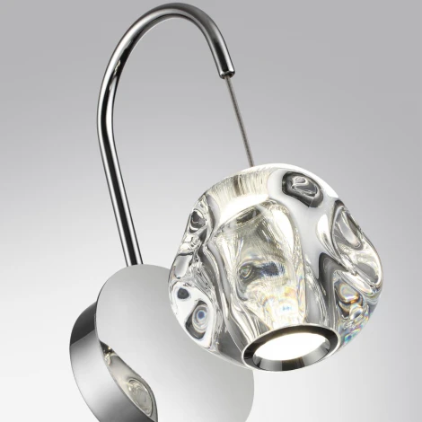 Бра Odeon Light Jemstone 5084/5WL хром/прозрачный/металл/акрил LED 5W 4000K 250Лм (220V, шарики)