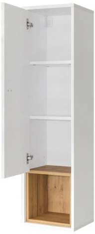 Шкаф навесной Mobi Бэль 10.63 белый премиум / дуб золотой craft 353162