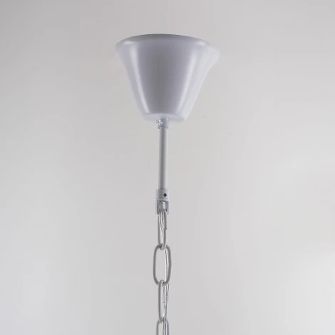 Подвесная люстра Rh Anselme White Wood Weathered Chandelier ImperiumLoft 40.2087-0 (220V, на цепи)