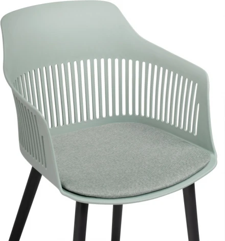 Пластиковый стул Woodville Crocs light green / black