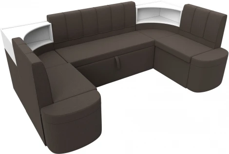 Диван кухонный П-образный Тефида Лига Диванов (Рогожка) арт.125851