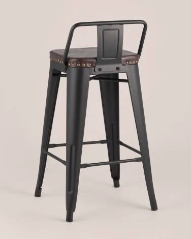 Стул полубарный Stool Group TOLIX SOFT черный матовый УТ000001292