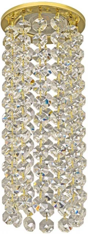 Встраиваемый светильник хрустальный Dio D'Arte Osimo Gold GU10.5.14.8.109 G (220V, круглые)