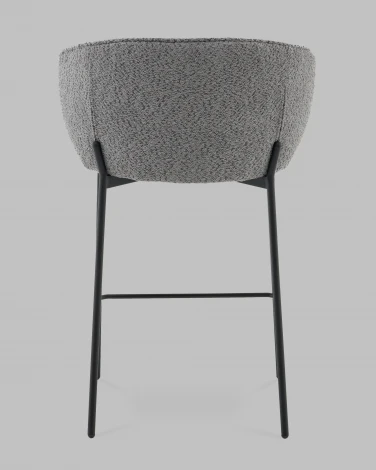Стул полубарный Тисдейл букле темно-серый Stool Group арт.УТ000041696