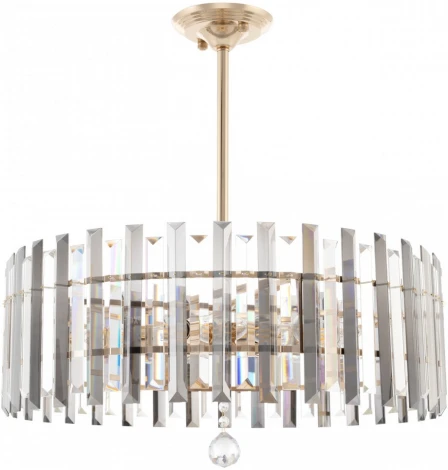 Подвесная люстра хрустальная на штанге Arte Milano Sorrento-1409 371409/8/350/570 GD (220V)