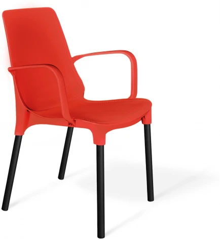 Стул Sheffilton SHT-S76 красный/черный муар (цинк)