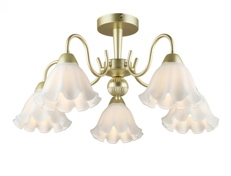 Потолочная люстра на штанге Мелодия Света SL1N SL6574-5 GD 000066038