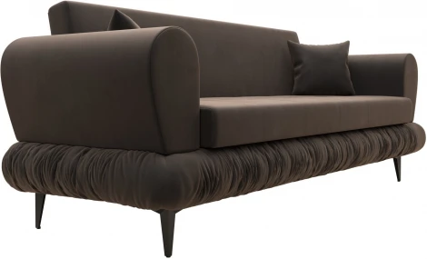 Диван-книжка Лига-045 (Коричневый/Велюр) Лига Диванов арт.122327