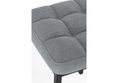 Табурет Байя микровелюр катания сильвер / черный 664654