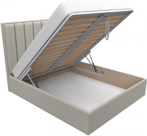 Кровать интерьерная Афродита 160 (Бежевый/Рогожка) Лига Диванов арт.123052