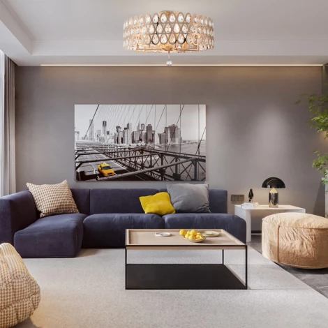 Потолочная люстра хрустальная на штанге Arte Milano Sorrento-1019 371019/8/50/580 GD (220V)