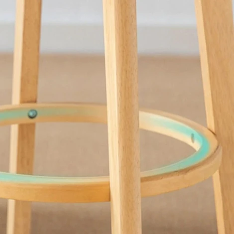 Набор из 2 стульев барных Elevate Zenith Hesby (Бук/Полиуретан) арт.HSBI_B016_wooden_greyp_2