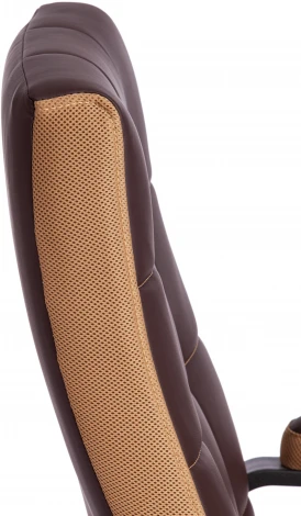 Кресло TRENDY (22) кож/зам/ткань, коричневый/бронзовый, 36-36/21 Tetchair 19516