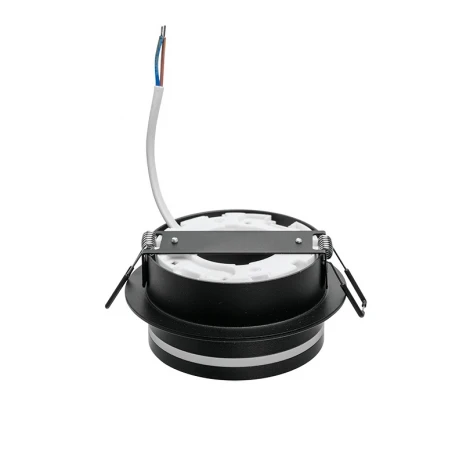 Встраиваемый светильник под лампу GX53 черный Wolta Moderno WDL-GX53/01BL