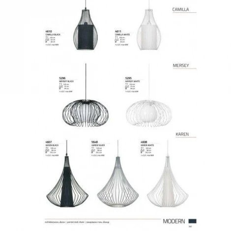 Подвесной светильник Nowodvorski Camilla 4610 (220V, на проводе, бокалы)