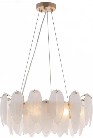 Подвесная люстра Arte Milano AM-4653 4653.D550.H240.E14.6 G (220V, на тросе, перо)