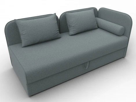 Тахта Лига-094 НПБ (ДСП,ЛДСП,Фанера/Пластик/Рогожка/Серый) Лига Диванов 132527