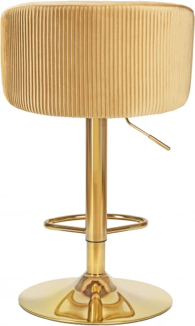 Стул барный DOBRIN DARCY GOLD (песочный велюр (1922-3)) 5025_GoldBase-LM GOLD, цвет сиденья песочный (1922-3), основания золото