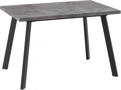 Стол МАМАДОМА Борг Дуб 120, дымчатая керамика/черный