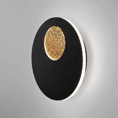 Настенный светильник Eurosvet Areola 40150/1 LED черный /золото