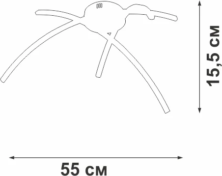 Потолочная люстра светодиодная LED 30Вт, 4000К Vitaluce V2709-8/3PL (220V)