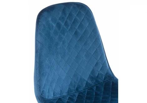 Обеденный стул на металлокаркасе Woodville Capri dark blue / wood 11842