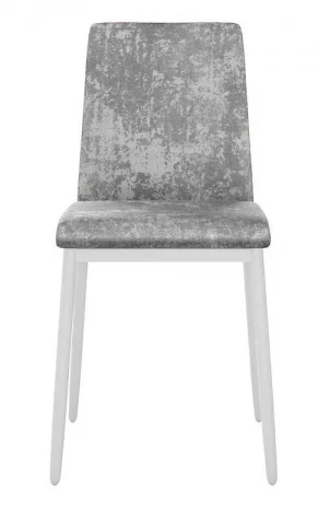 Стул DikLine 270 M13 светло-серый, ножки белые арт.00-00077524