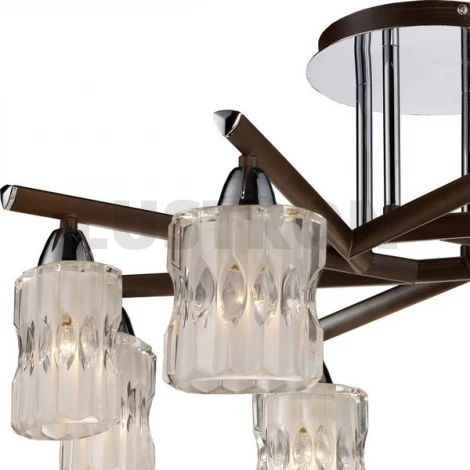Потолочная люстра N-Light 414 414-08-13 chrome + wengue