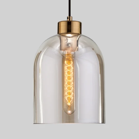 Подвесной светильник Eurosvet Tandem 50119/1 латунь (220V, на проводе, круглые)