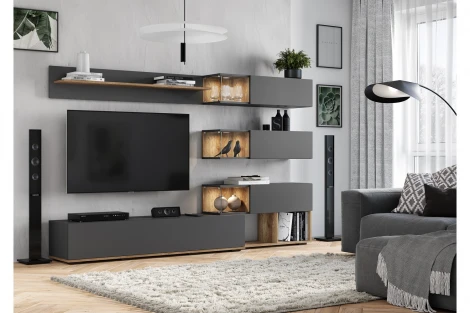 Гостиная БТС Рига ГС-01, Каньон/графит