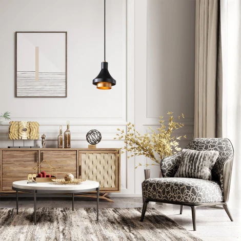 Подвесной светильник Escada Nora 1147/1S Black E27*60W