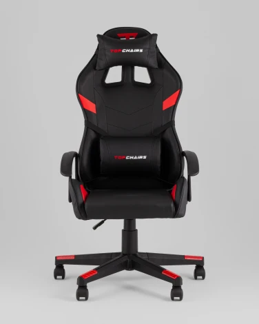 Кресло спортивное TopChairs Warden черно-красный арт.УТ000039484
