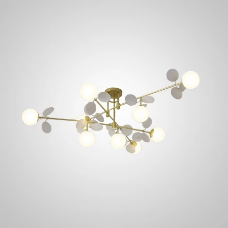 Потолочная люстра на штанге Matisse B D120 Gold White ImperiumLoft Matisse-B (194951-23) (220V, шар)